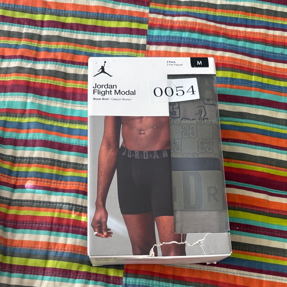 50 %off Jordan Flight Modal Boxer Briefs - Black & Gray (3-Pack) new irip on box